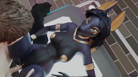 Porno furry con Anubi