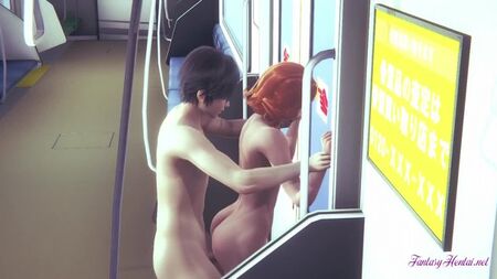 Black Widow - si fa scopare sul treno; a pecorina; culo grosso; figa; troia; puttana; porno hentai 3D; [Marvel]