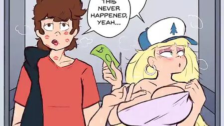 Dipper Pines e Pacifica Northwest fanno sesso in ascensore
