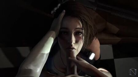 Jill Valentine facefuck - Resident Evil 3 [porno 3D, R34, hentai, SFM, sesso, hentai 3D, fellatio, pompino, sega, gola profonda]