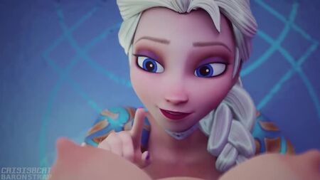 Anna x Elsa - Porno hentai 3D; yuri; lesbiche; masturbazione; cunnilingus; [Frozen]