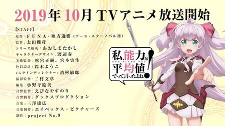 PV dell'anime - "Watashi, Nouryoku wa Heikinchi de tte Itta yo ne!" (Non avevo detto di farmi delle capacità nella media nella prossima vita?!) Tea