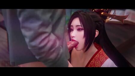 Diaochan - sesso orale; minet; pompino; gola profonda; scopata in bocca; ragazza cinese; giapponese; porno hentai 3D; (di @Setarcos04) [Koei]