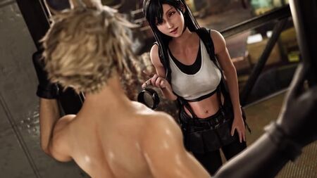 Cloud e Tifa (scena erotica di Final Fantasy)