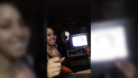 Ragazzina che fa un bel pompino