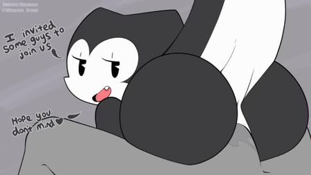 2D Yiff di Whygena - Porno furry etero - Sesso E621 FYE - Evelyn si fa scopare da tre gatti con cazzi enormi - Gangbang e pompino